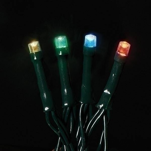 12.8' 50 Light USB Powered Multi-Color Micro LED String 3" Spacing with Timer 1