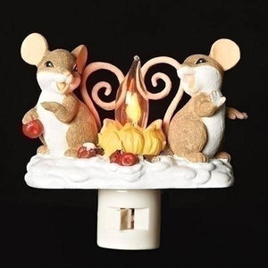 5" Mice by Fire Flicker Night Light 2