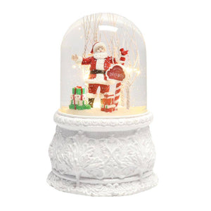 6.2" Battery Operated Santa LED Musical Dome (Batteries not Included) 1