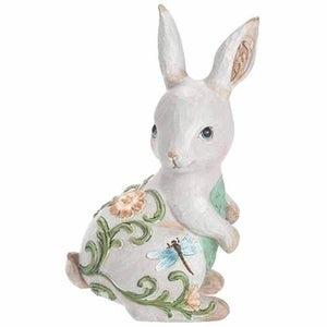6.25" Colorful Bunny Roman Figurine 1