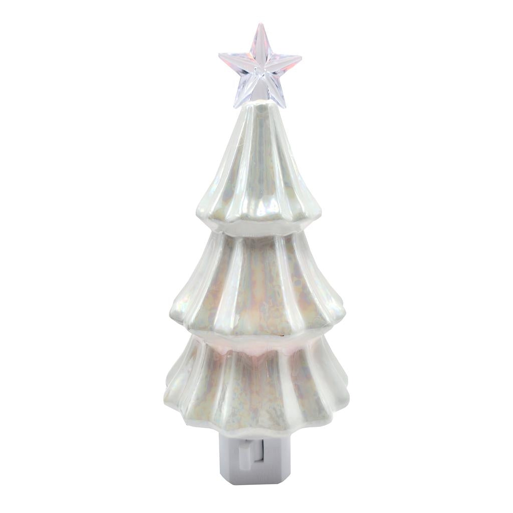 7.3" Christmas Tree Iridescent Night Light 1