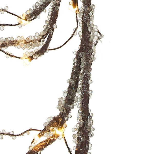 6' Artificial 48 Light Iced Branch 2