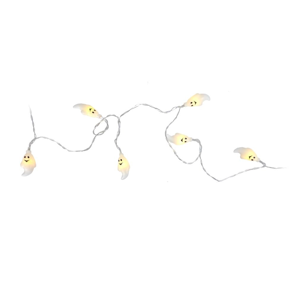 20 Light 13' White Ghost LED Light String 1