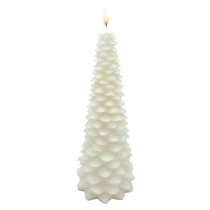 10.5" Ivory Christmas Tree LED Wax Candle 1