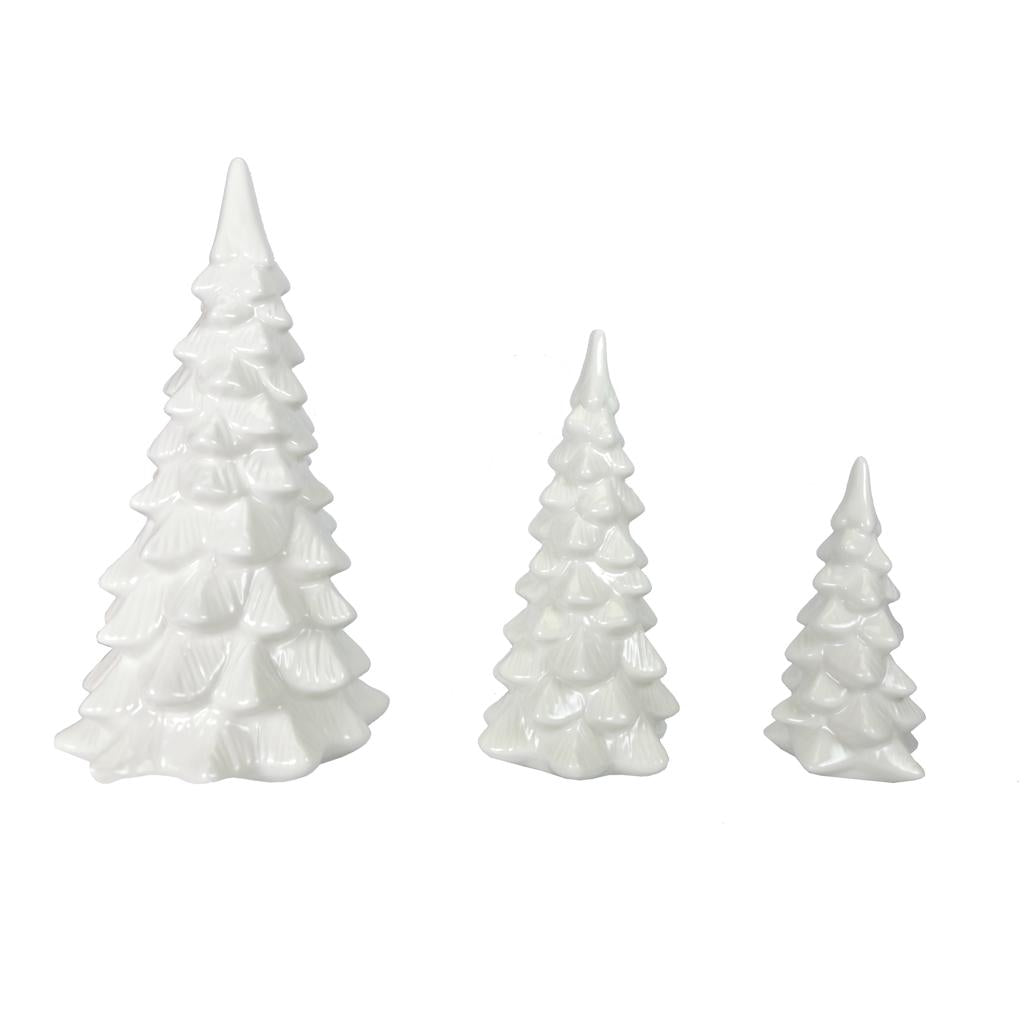10.5" White Tree (Set of 3) 1