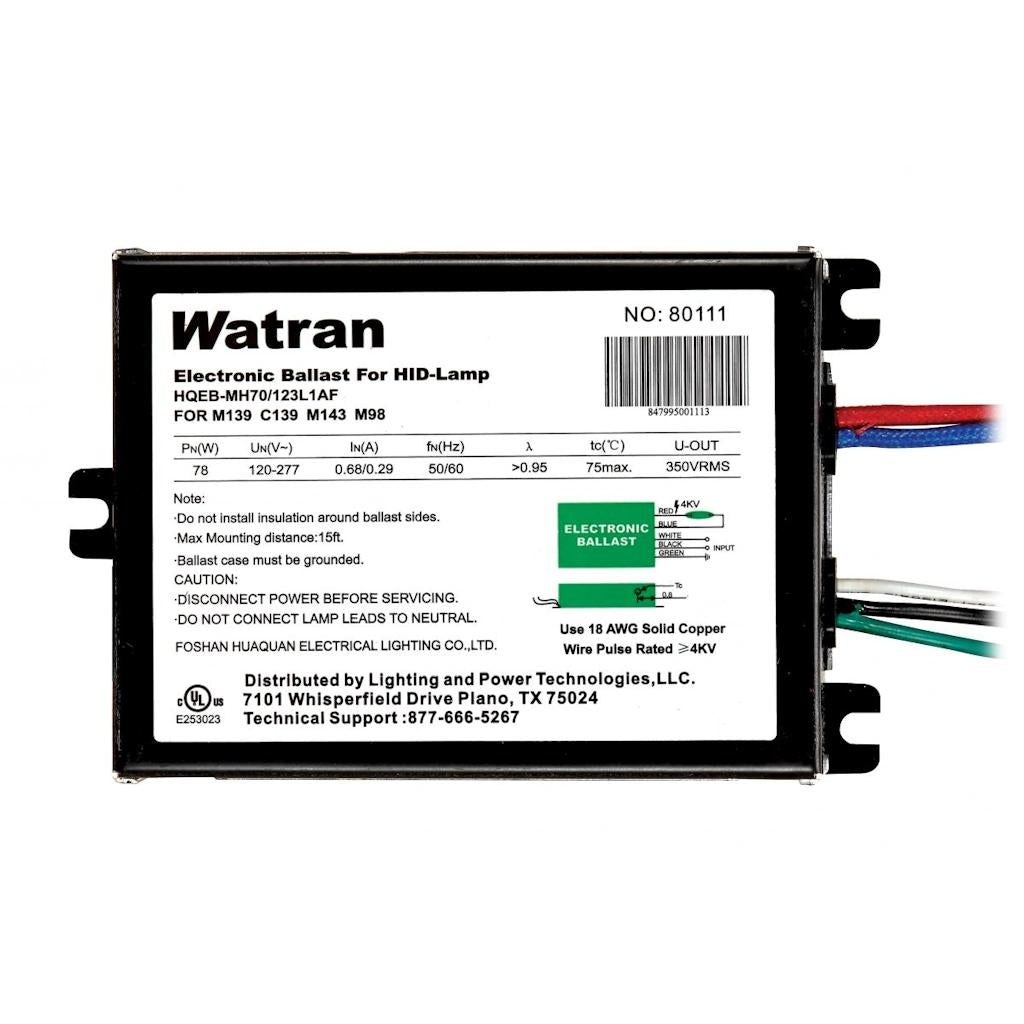 120/277 volt Electronic Rectangular HID Ballast 1