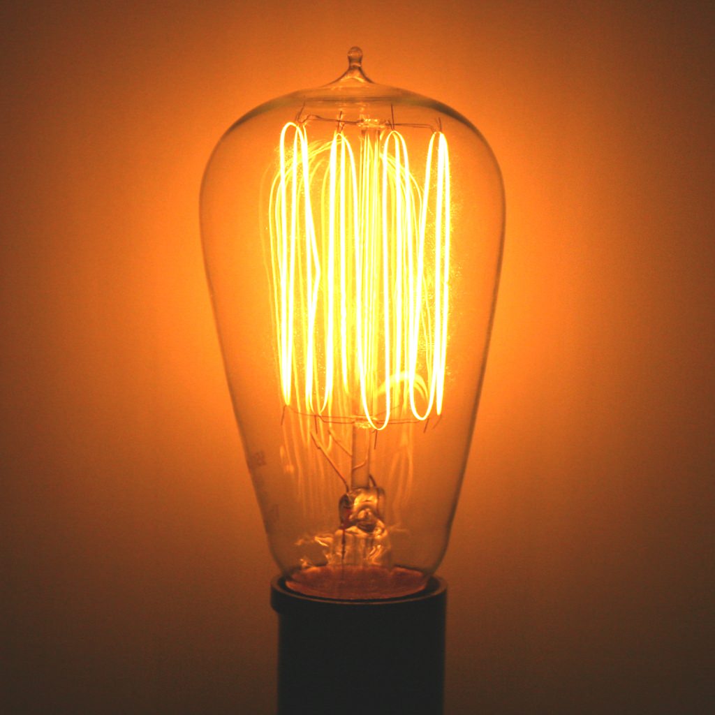 60 watt 120 volt ST19 Medium Screw Base 2700K Warm White Dimmable 1
