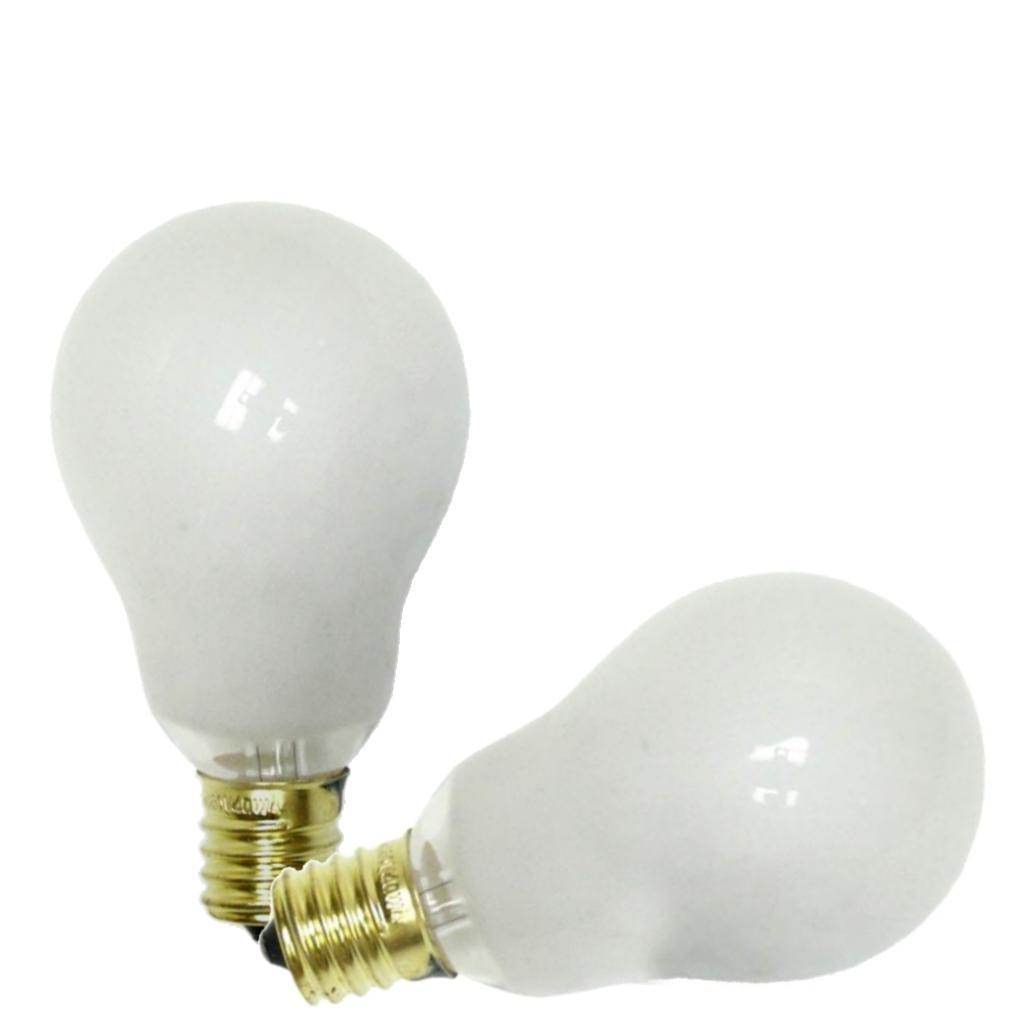 40 watt 120 volt A15 Intermediate Screw Base 2700K Warm White Appliance Dimmable (2 Pack) 1