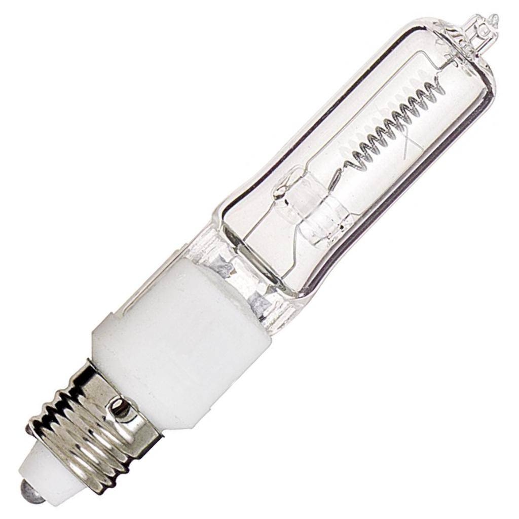 75 watt 120 volt T4 Miniature Candelabra Screw Base 2900K Warm White Dimmable 1