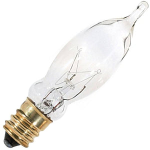 7.5 watt 120 volt CA5 Candelabra Screw Base 2700K Warm White Dimmable 1
