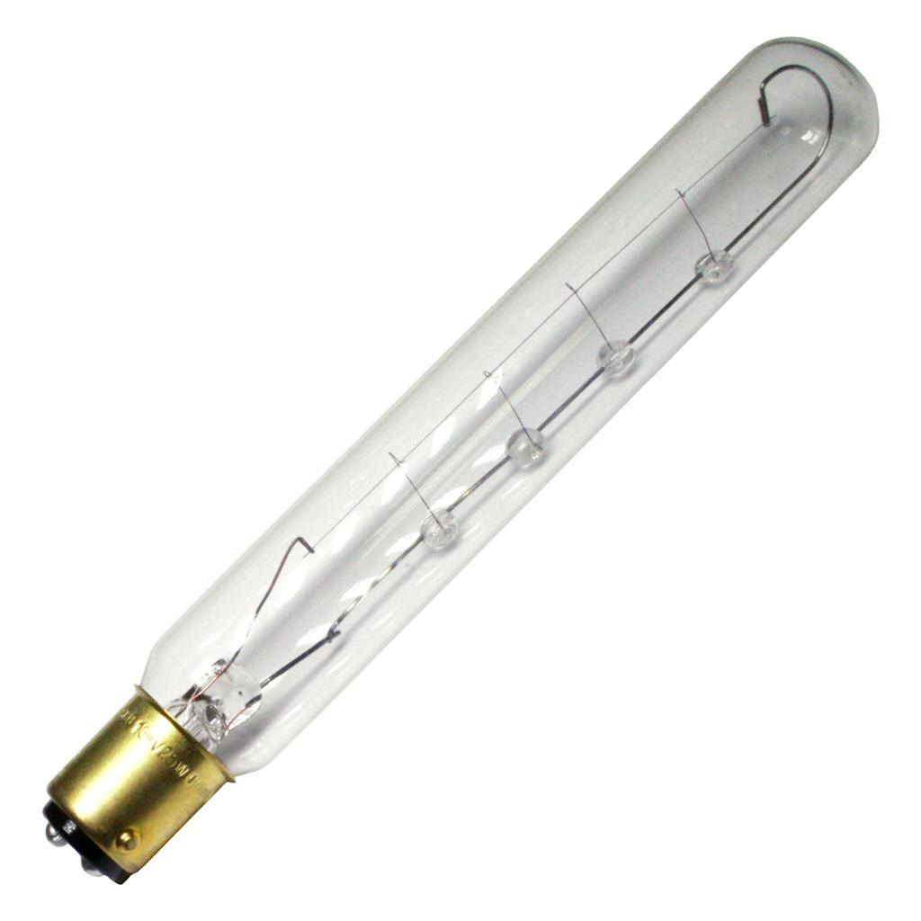 25 watt 130 volt T6.5 Double Contact Bayonet Base 2700K Dimmable 1