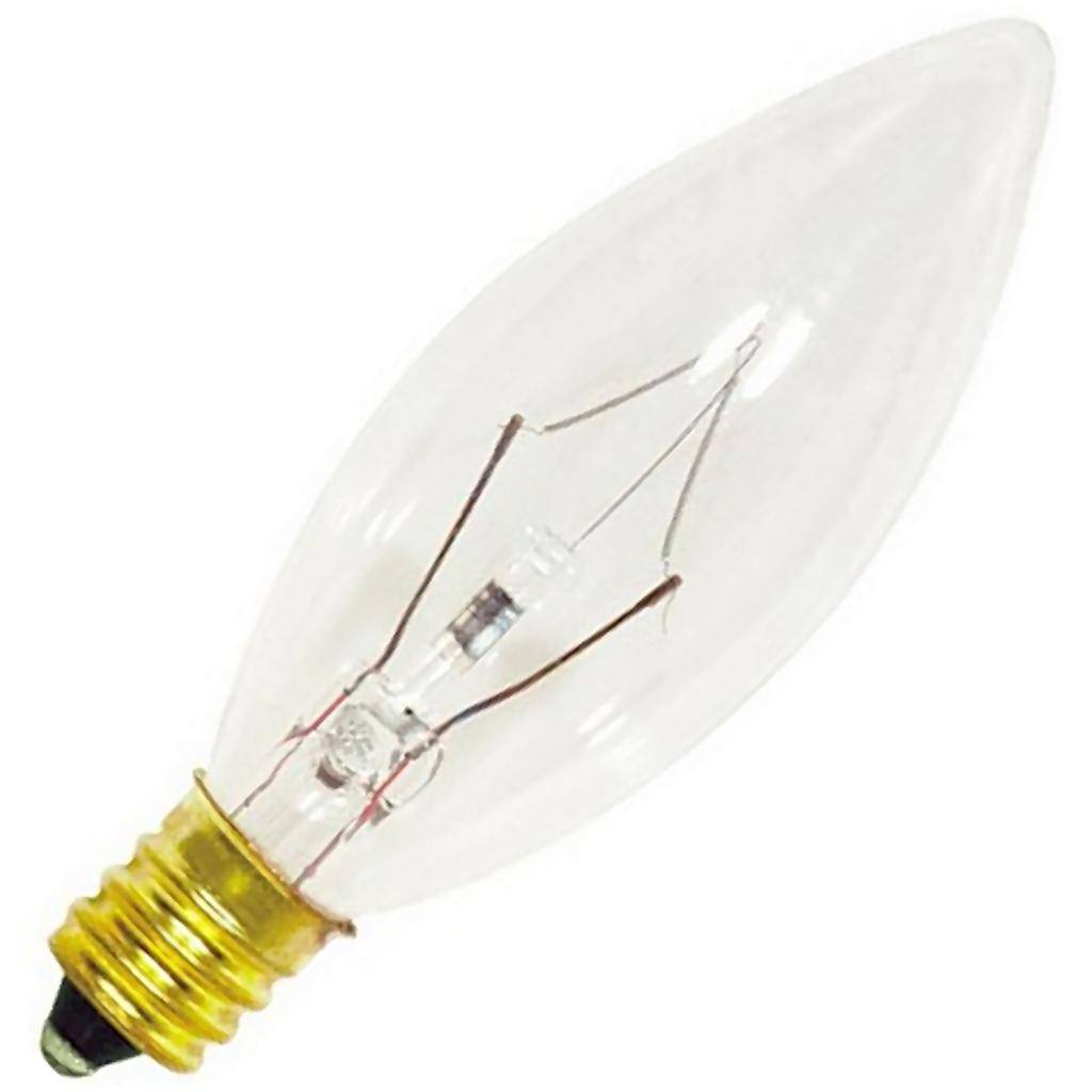 15 watt 130 volt B8 Candelabra Screw Base 2700K Warm White Dimmable 1