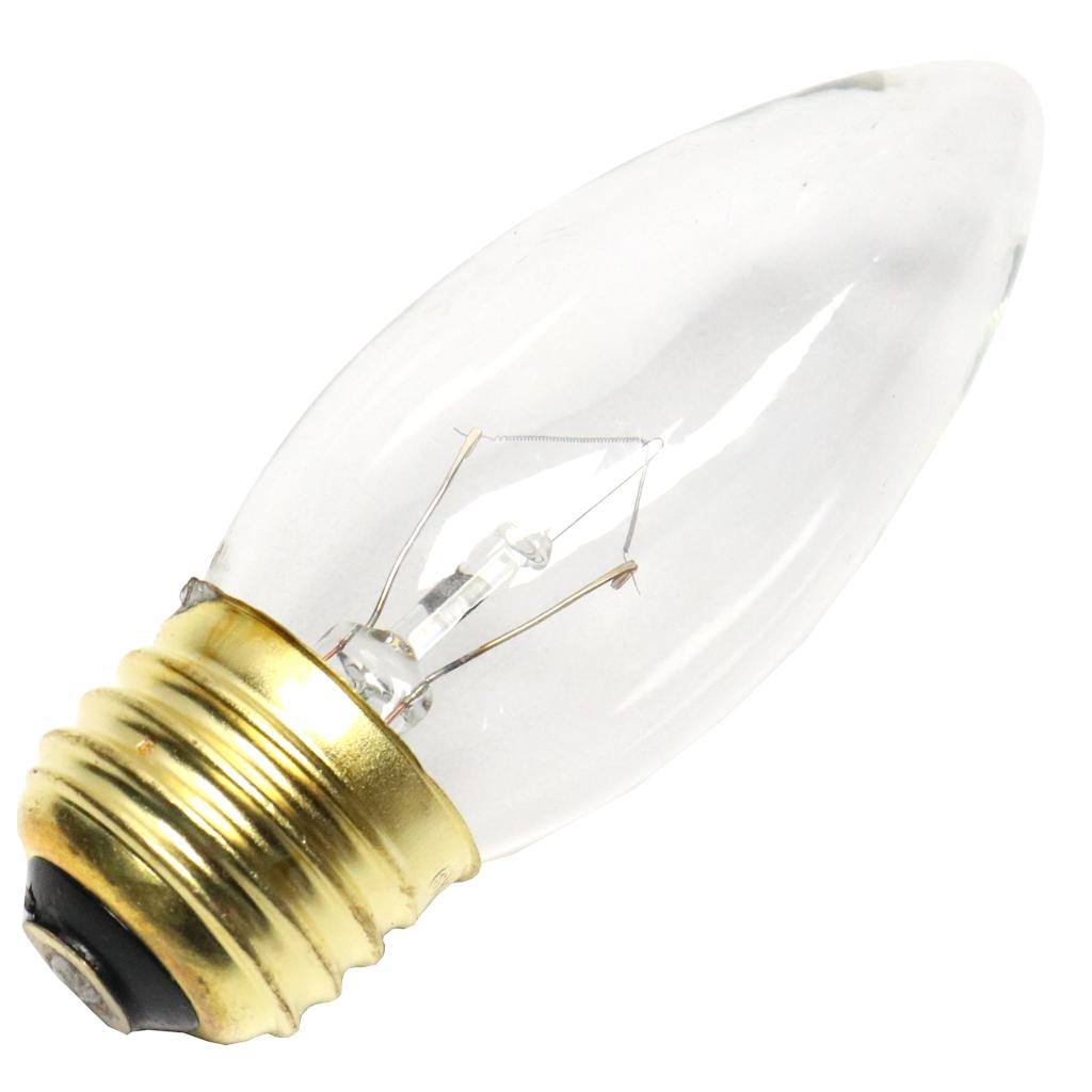 25 watt 130 volt B11 Medium Screw Base 2700K Warm White Dimmable 1