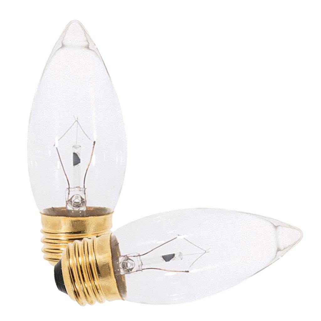 25 watt 120 volt B11 Medium Screw Base 2700K Warm White Dimmable (2 pack) 1