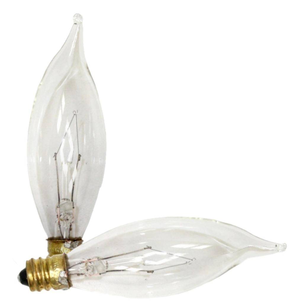 25 watt 120 volt CA8 Candelabra Screw Base 2700K Warm White Dimmable (2 pack) 1