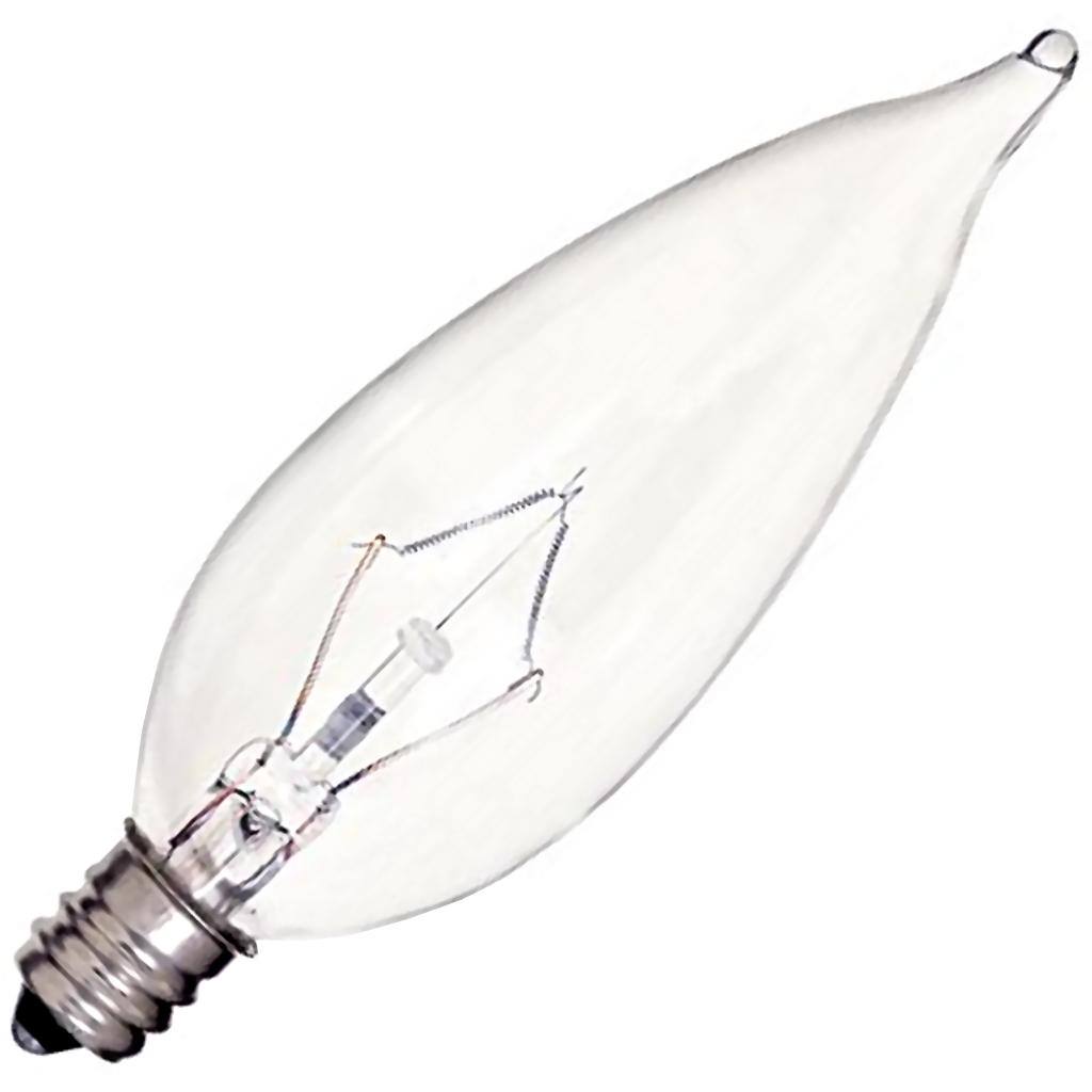 25 watt 120 volt CA9.5 Candelabra Screw Base 2700K Warm White Dimmable 1