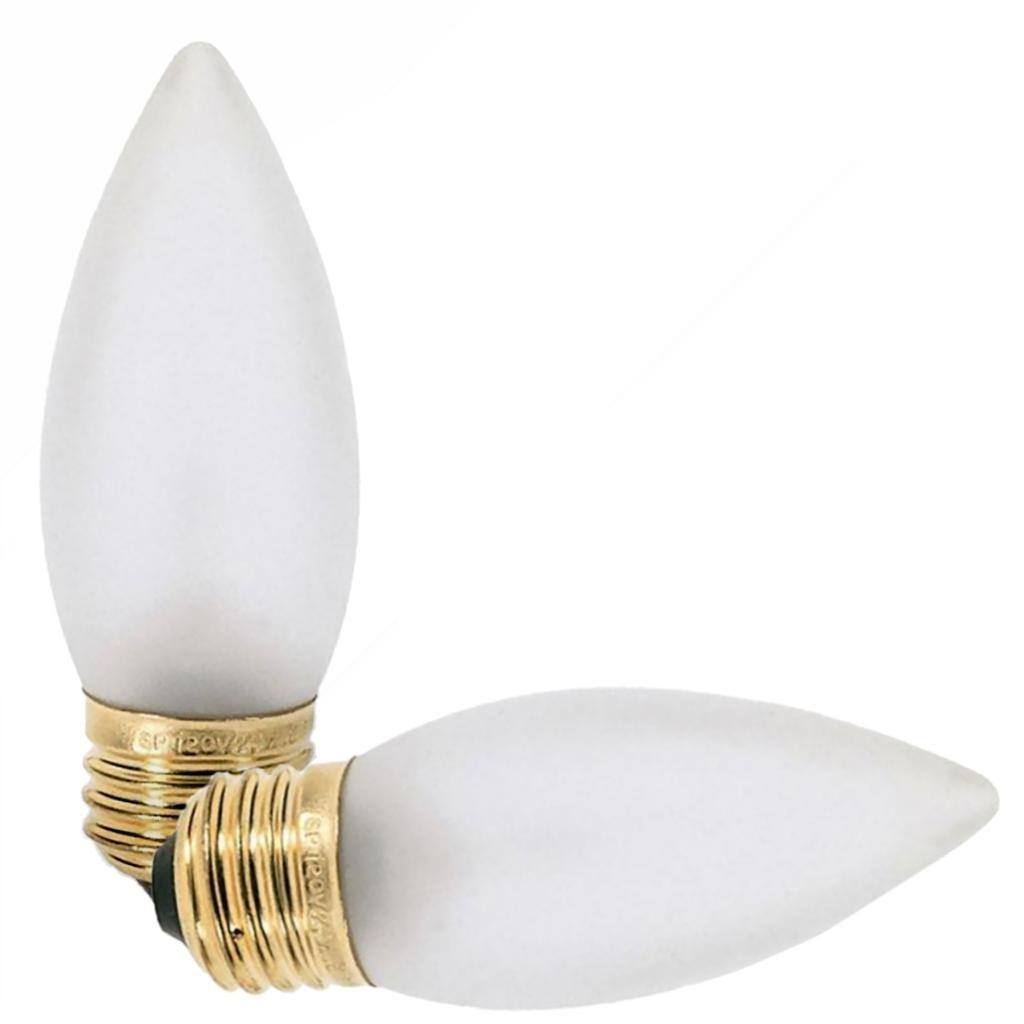 40 watt 120 volt B10 Medium Screw Base 2700K 	Warm White Dimmable (2 pack) 1