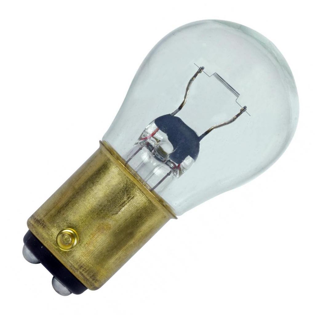 17/8.3 watt 12.8 volt S8 Double Contact Bayonet Base Miniature Incandescent Light Bulb 1