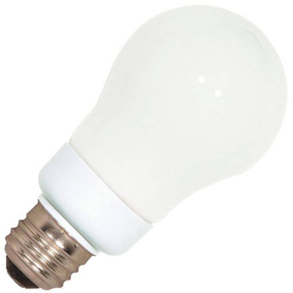 7 watt 120 volt A19 Medium Screw Base 2700K Warm White CFL 1