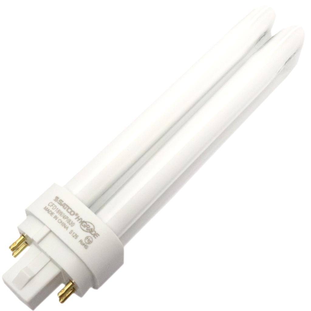 18 watt T4 4-Pin Base 3000K Warm White CFL 1