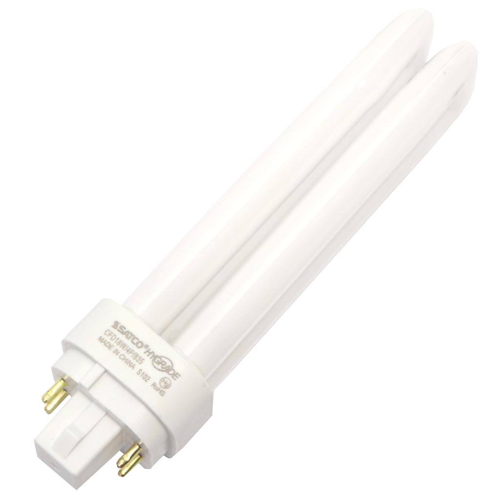 18 watt T4 4-Pin Base 3500K Natural White CFL 1