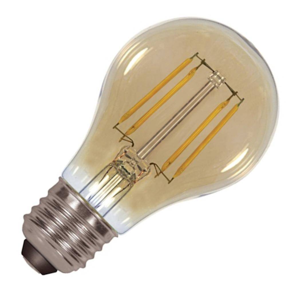 4.5 watt 120 volt A19 Medium Screw Base 2200K Warm White Amber Dimmable LED 1