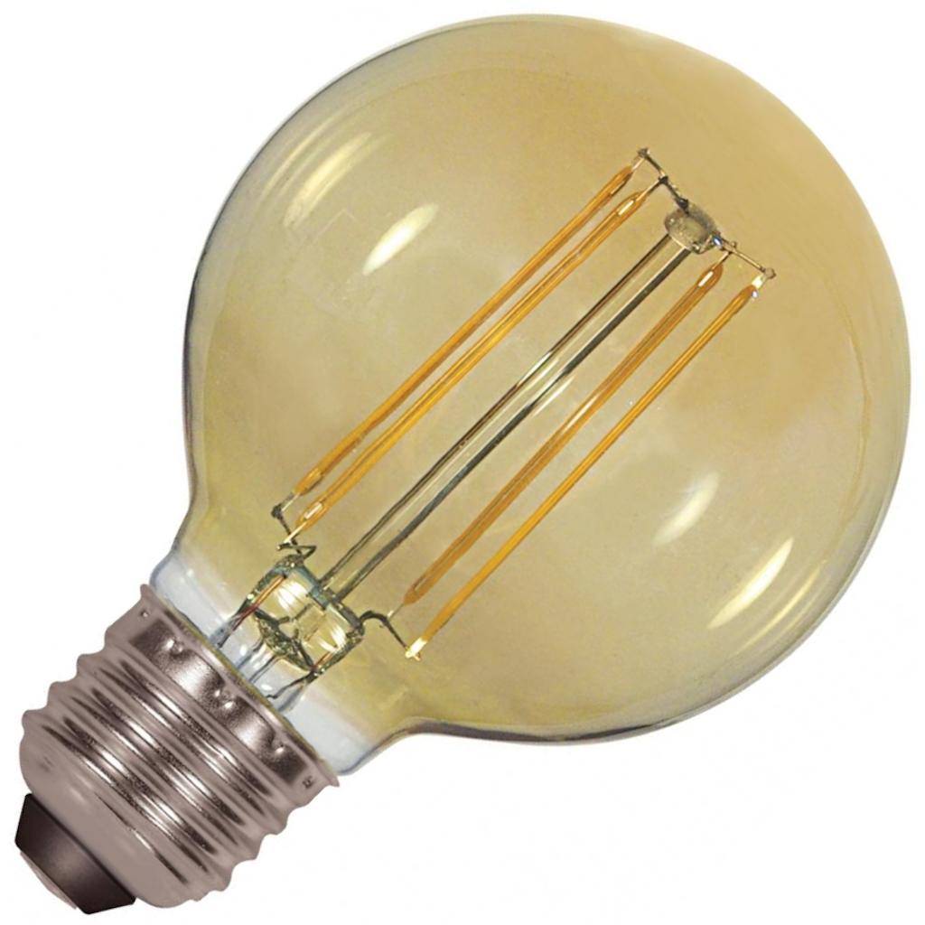 4.5 watt 120 volt G25 Medium Screw Base 2200K Warm White Amber Dimmable LED 1