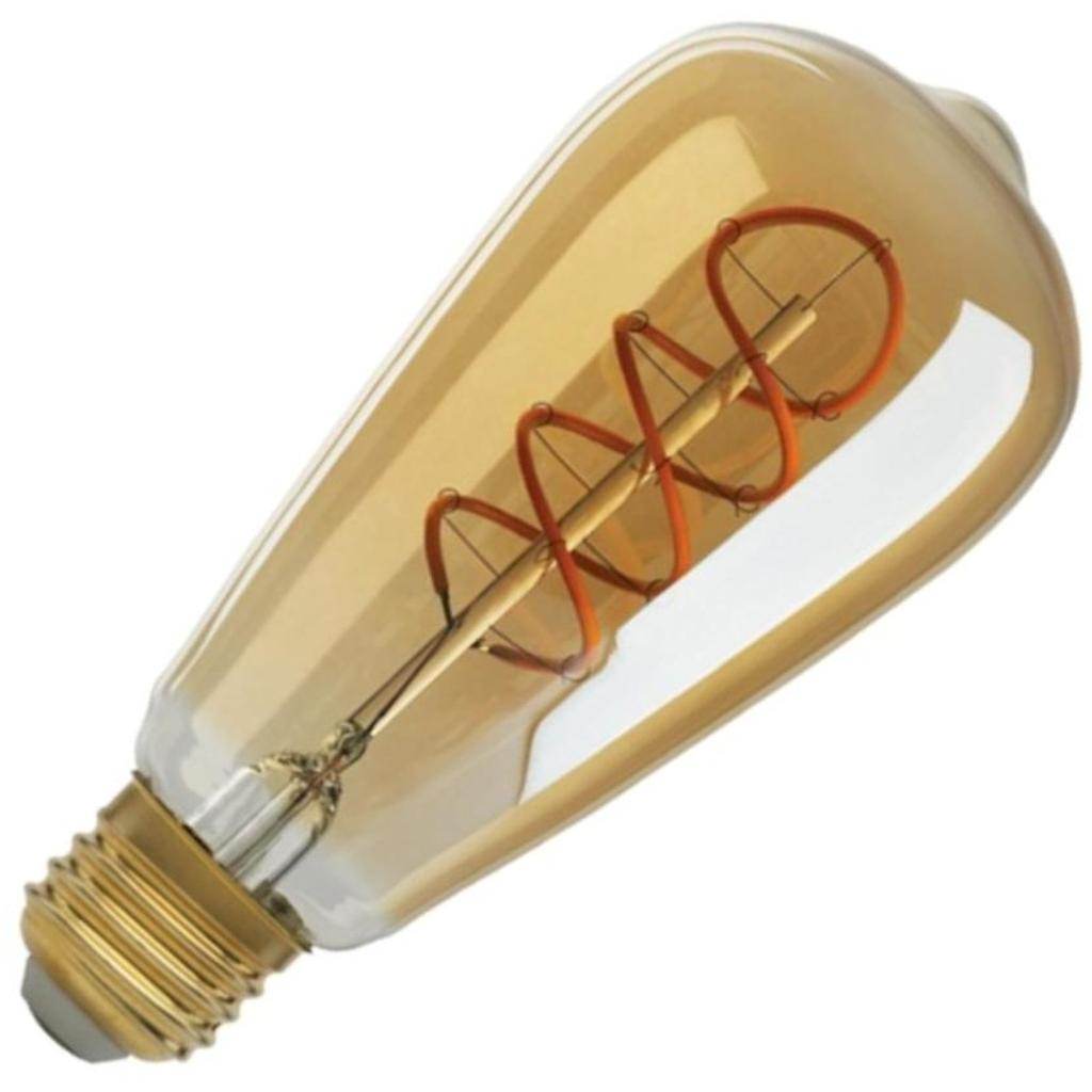 4 watt 120 volt ST19 Medium Screw Base 2000K Amber Dimmable LED 1