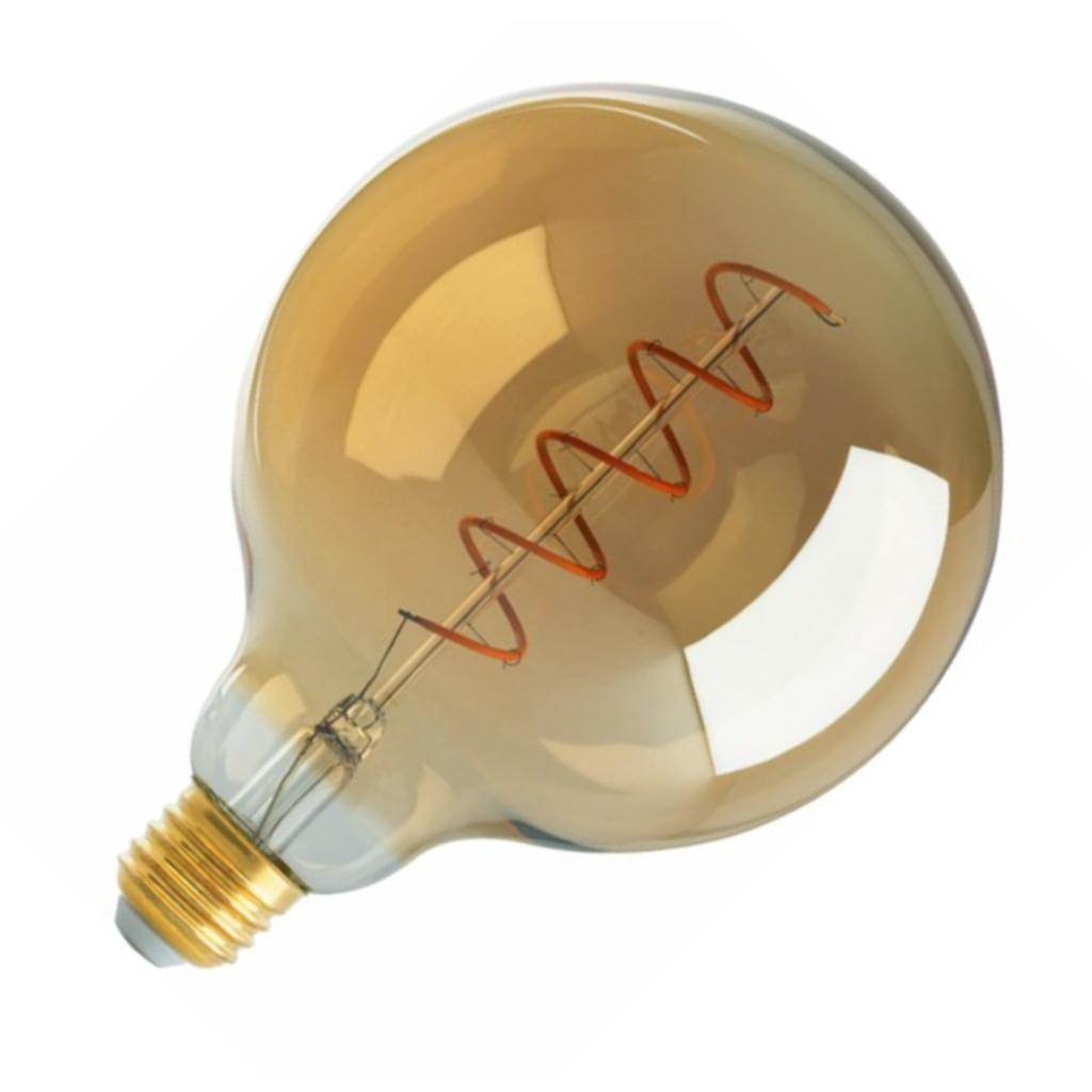 4 watt 120 volt G40 Medium Screw Base 2000K Warm White Amber Dimmable LED 1