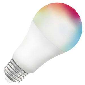9.5 watt 120 volt A19 CCT Selectable White Starfish RGB LED 1