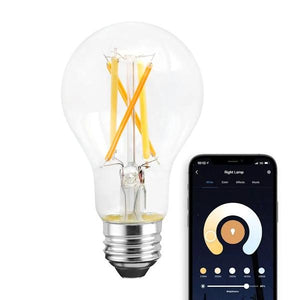 7.5 watt 120 volt A19 Medium Screw Base CCT Tunable Clear Dimmable LED 2