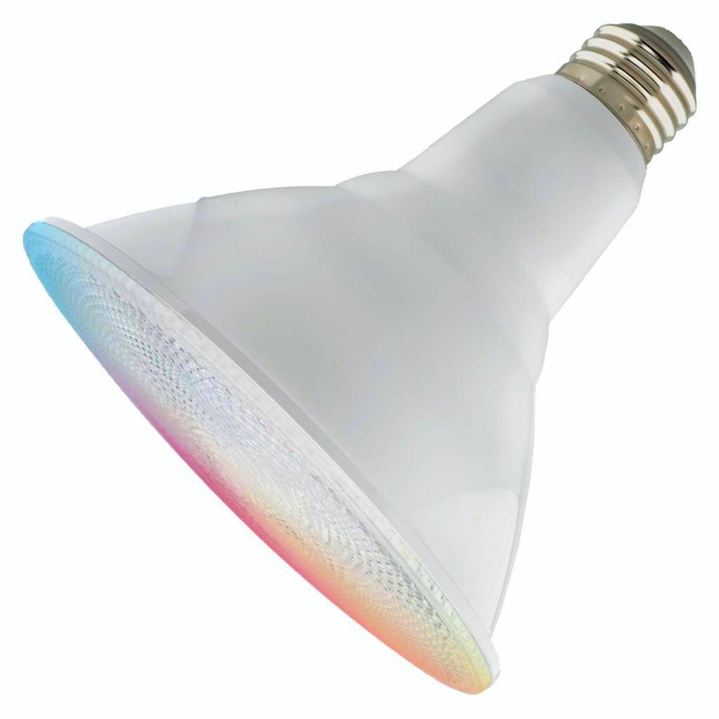 15 watt 120 volt PAR38 Medium Screw Base CCT Tunable RGB Dimmable LED 1