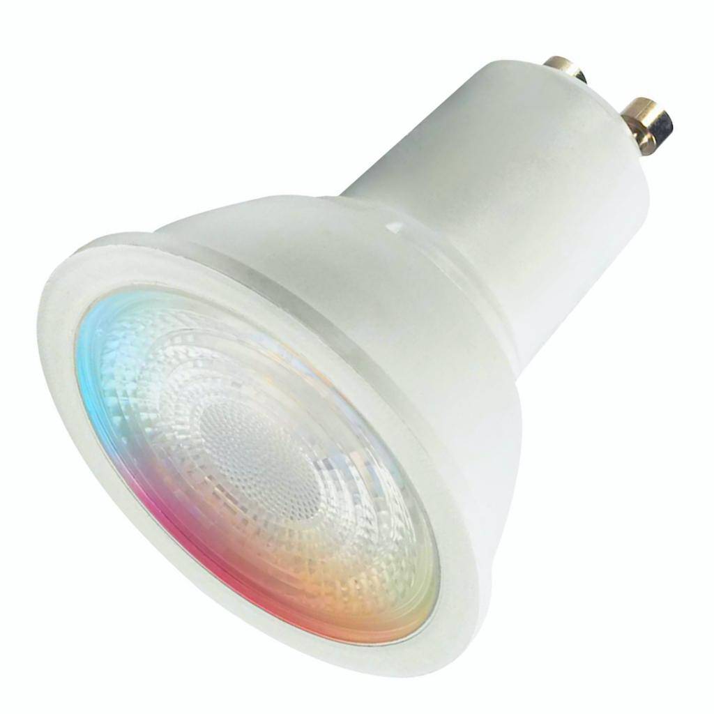 5.5 watt 120 volt MR16 Twist and Lock Base CCT Tunable RGB Dimmable LED 1
