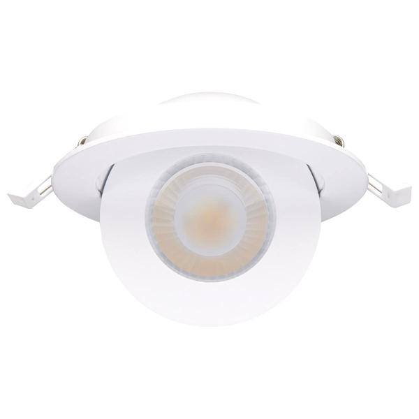4" 9 watt 120/277 volt White RGB and CCT Selectable Gimbaled Dimmable LED Recessed Downlight 3
