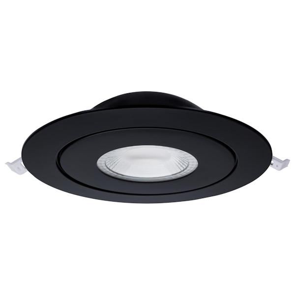 6" 15 watt 120/277 volt Black RGB and CCT Selectable Gimbaled Dimmable LED Recessed Downlight 2