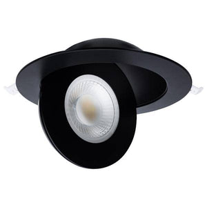 6" 15 watt 120/277 volt Black RGB and CCT Selectable Gimbaled Dimmable LED Recessed Downlight 3