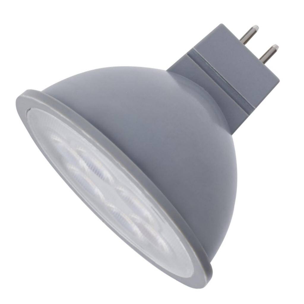 4.5 watt 12 volt MR16 Bi-Pin Base Gray 5000K LED Light Bulb 1