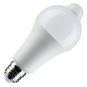12 watt 120 volt A19 Medium Screw Base 5000K Daylight PIR Sensor LED Light Bulb 1