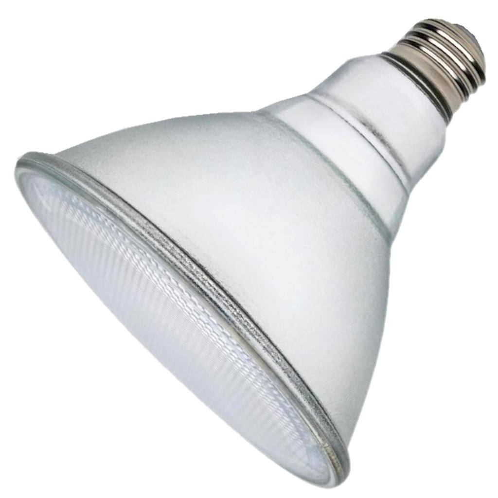 15 watt 120/277 volt PAR38 Medium Screw Base 3000K Natural White Silver LED Light Bulb 1