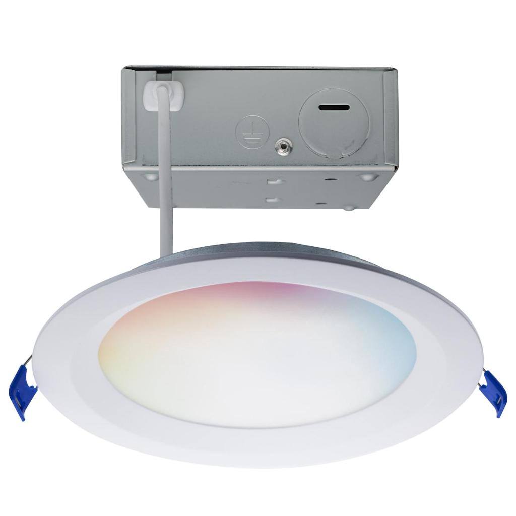 6" 12 watt 120 volt White RGB and CCT Selectable Round Dimmable LED Recessed Downlight 1