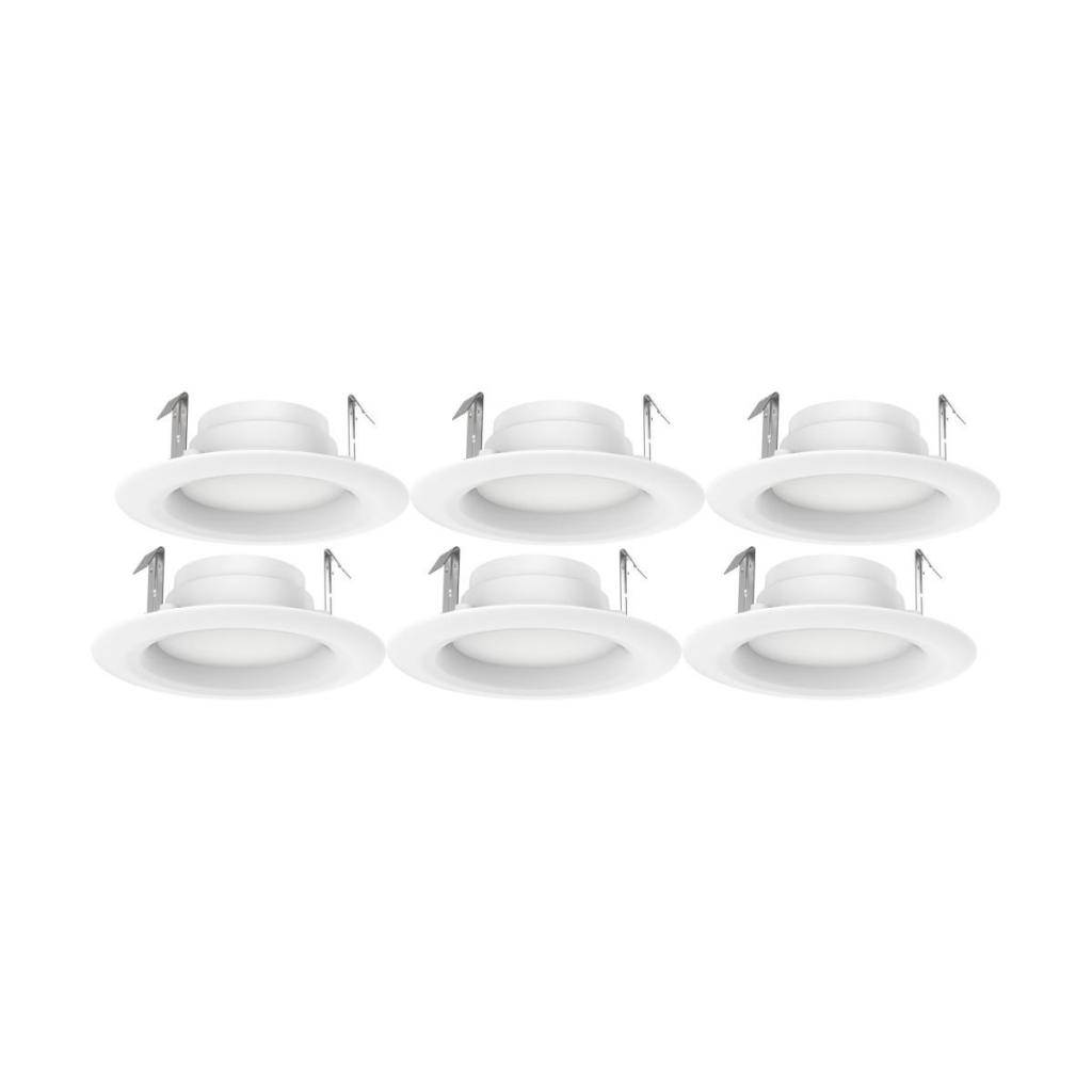 4" 8.7 watt 120 volt 3000K Dimmable LED Retrofit Downlight (6 Pack) 1