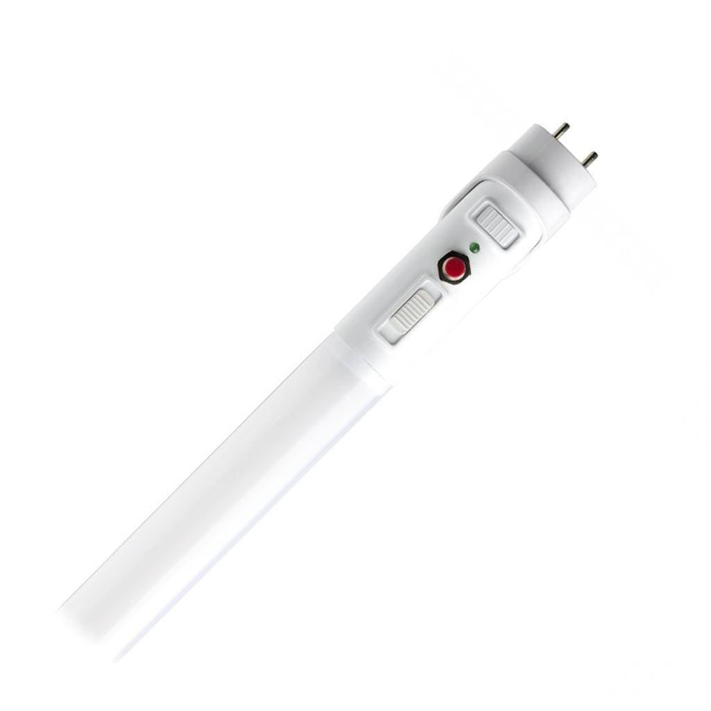 48" 15 watt 120/277 volt T8 Medium Bi-Pin Base CCT Selectable Ballast Bypass Battery Backup LED 1