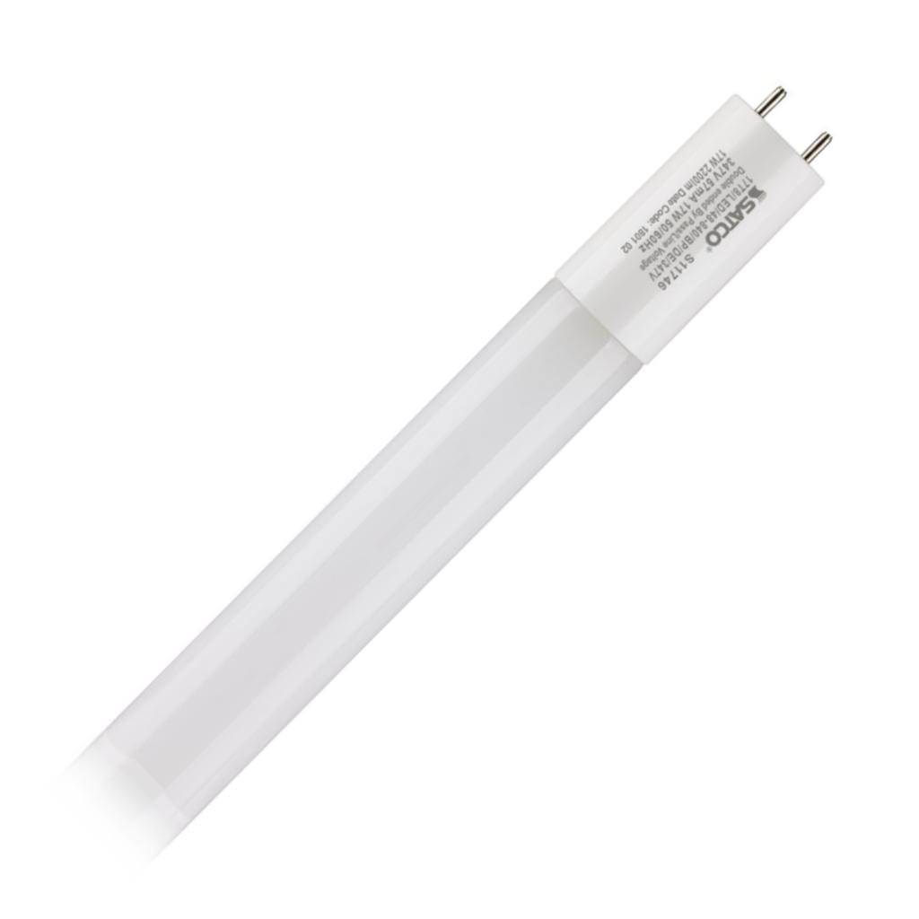 4' 17 watt 347 volt T8 Medium Bi-Pin Base 4000K Cool White Ballast Bypass LED Light Bulb 1