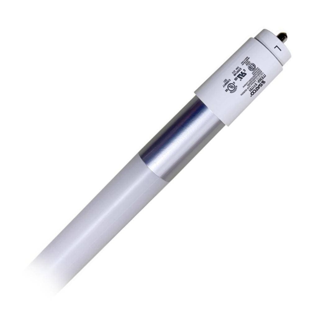 6' 24 watt 120/277 volt T8 Single Pin Base CCT Selectable Ballast Bypass LED Light Bulb 1