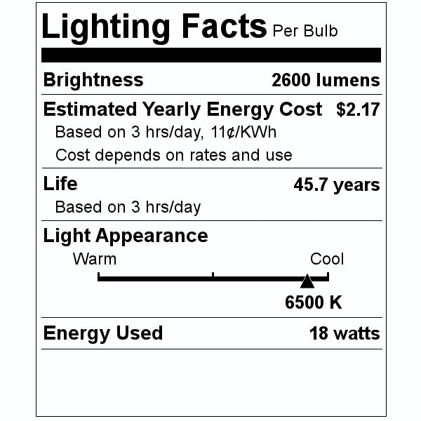 4' 18 watt 120/277 volt T8 Recessed Double Contact Base CCT Selectable Ballast Bypass LED Light Bulb 2