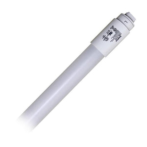 4' 18 watt 120/277 volt T8 Recessed Double Contact Base CCT Selectable Ballast Bypass LED Light Bulb 1