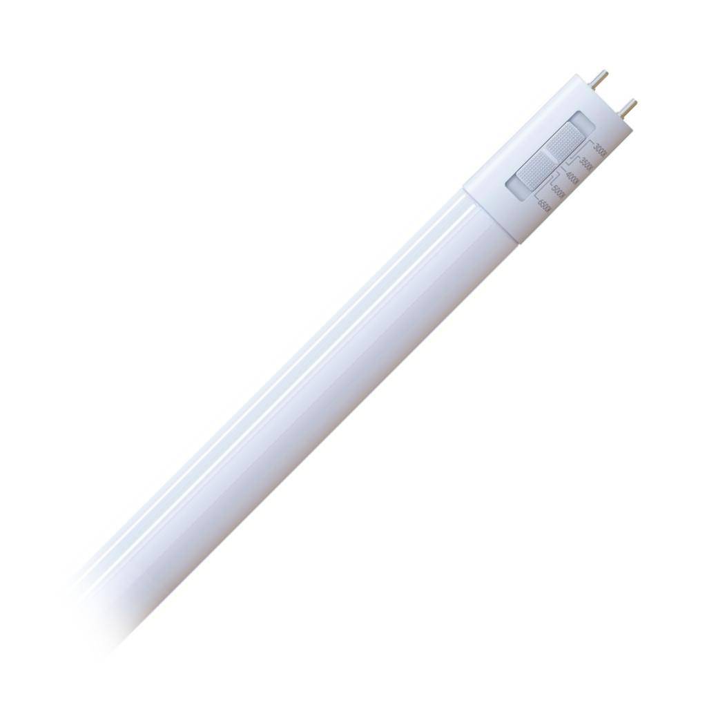 3' 12 watt 120/277 volt T8 Medium Bi-Pin Base CCT Selectable Ballast Bypass LED Light Bulb 1
