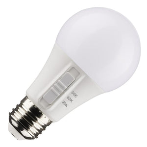 6 watt 120 volt A19 Medium Screw Base CCT Selectable Non-Dimmable LED 1
