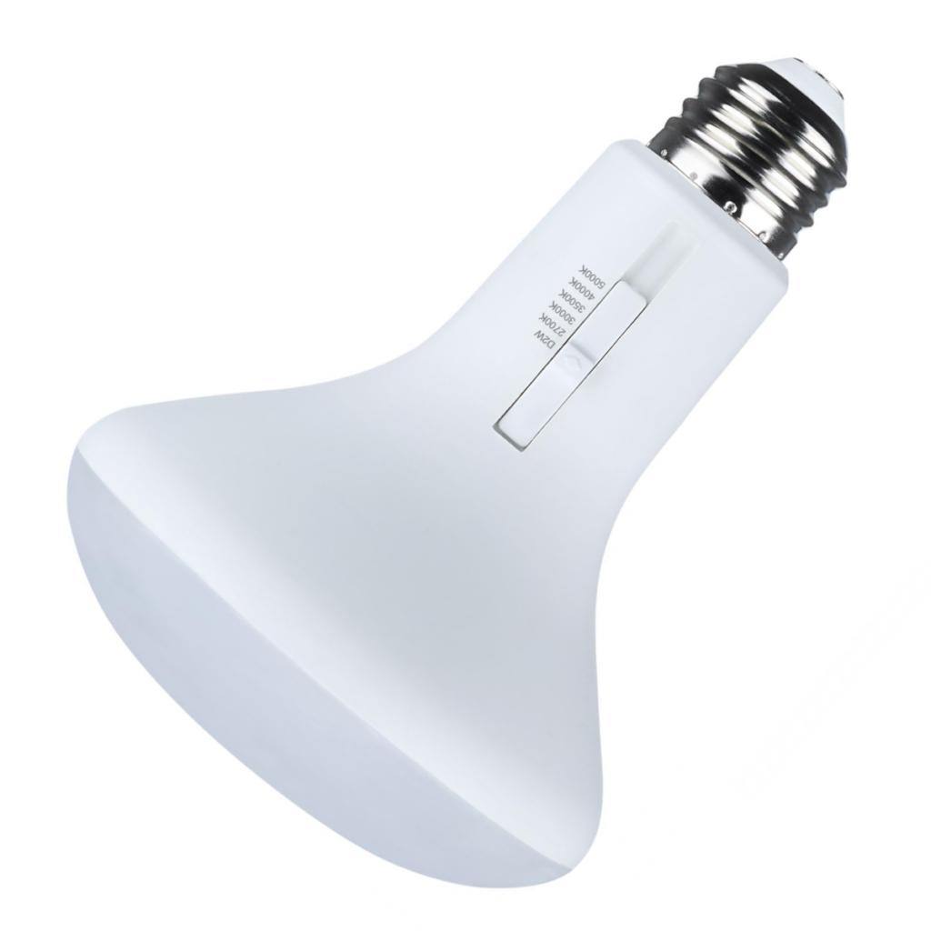 8.5 watt 120 volt BR30 Medium Screw Base CCT Selectable LED Light Bulb 1