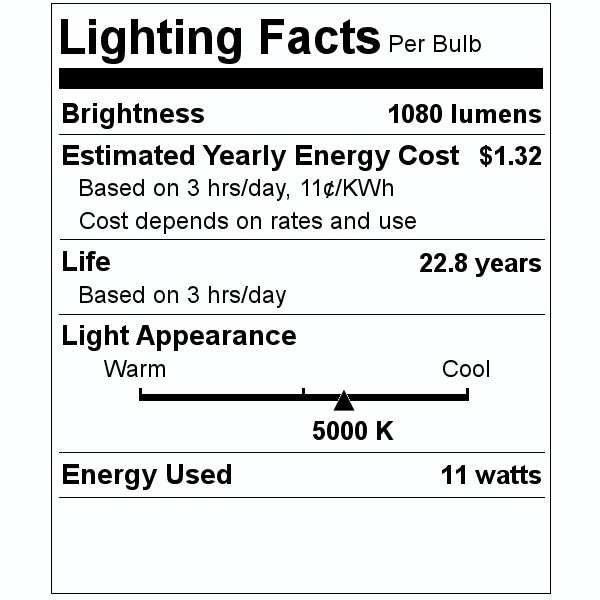 11 watt 120 volt BR40 Medium Screw Base CCT Selectable LED Light Bulb 2